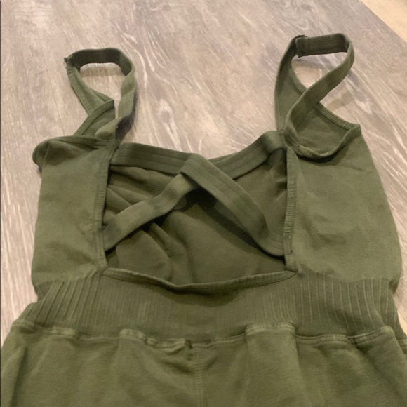 NWOT Free People Movement Good Karma Onesie In Vintage Secret Moss - Picture 11 of 12